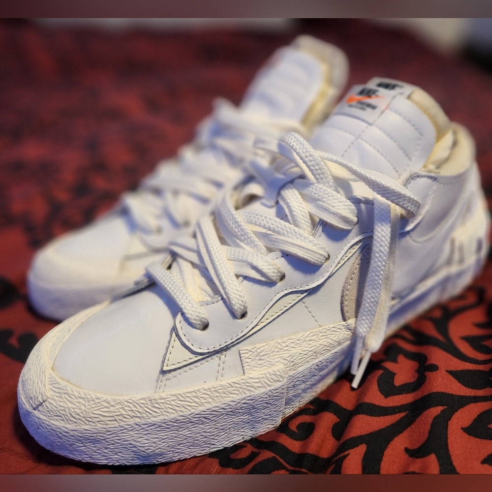 "Nike×Saci Blazer Low" White Sneakers